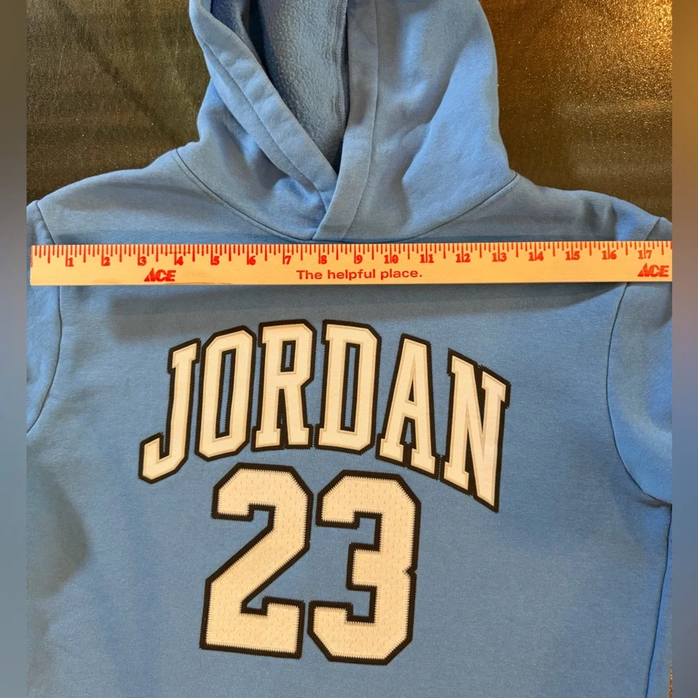 Jordan 23 Pullover Hoodie Carolina Blue Fleece Sweatshirt Men’s Youth XL (13-15)